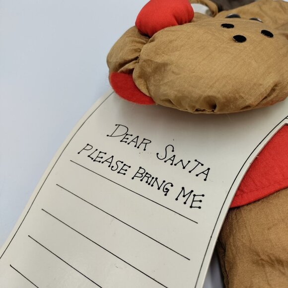 Lot of Vintage Christmas Decor Puffy Nylon Parachute Material - Santa & Reindeer - Picture 11 of 14